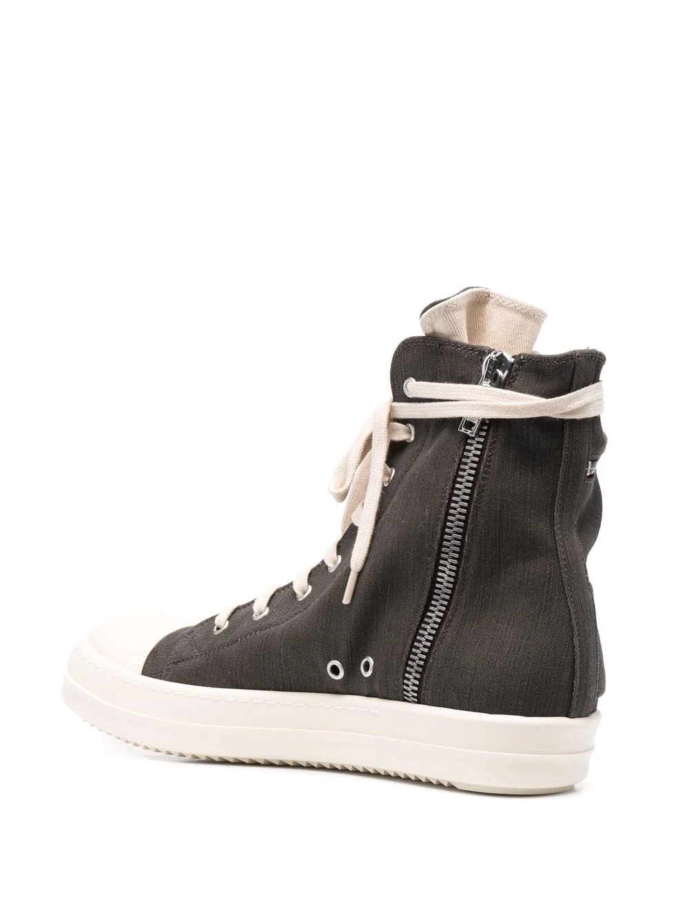 high-top lace-up sneakers - 3