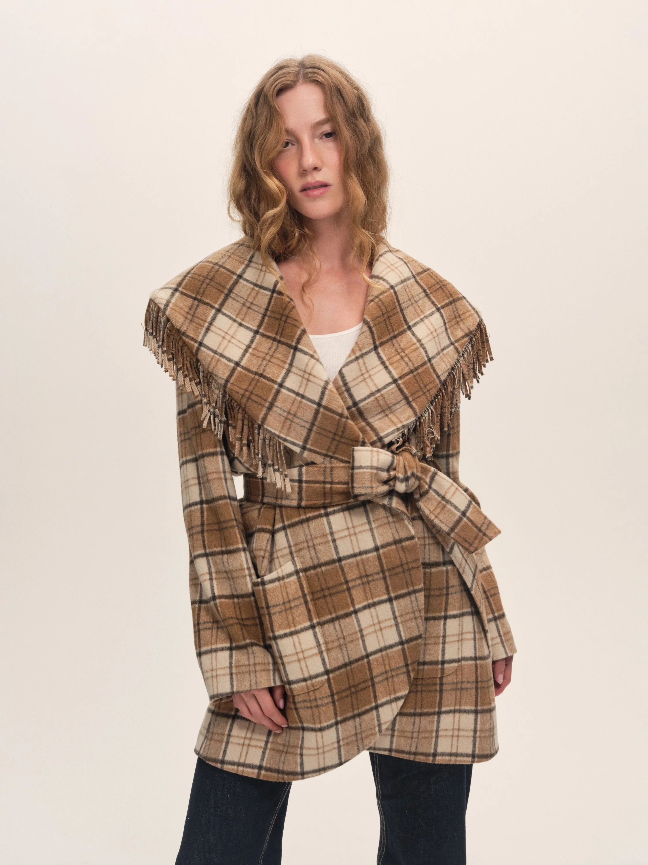 Coco Plaid Coat - 1