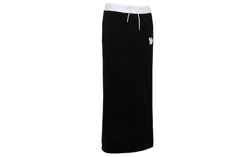 PUMA (WMNS) PUMA Logo Printing Half Body Long Skirt Black 532047-01 outlook