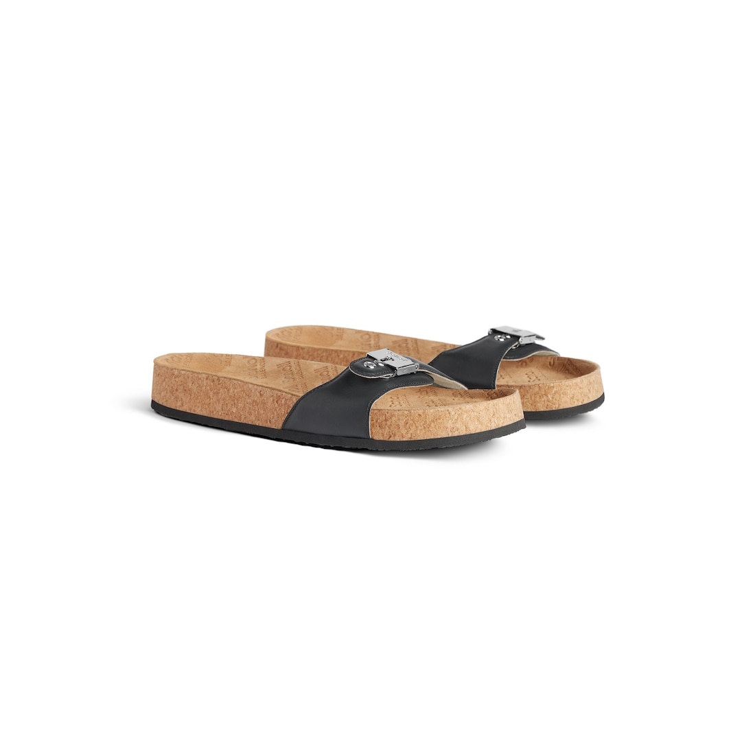 Women's Balenciaga I Scholl Flat Sandal in Black - 2