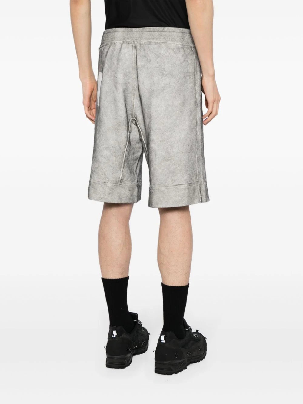 DRAWSTRING COTTON TRACK SHORTS - 3