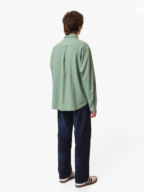 Filip Checked BD Shirt Green - 3