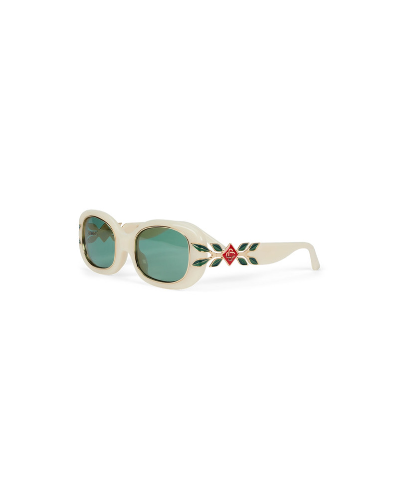 Acetate & Metal Oval Sunglasses 1