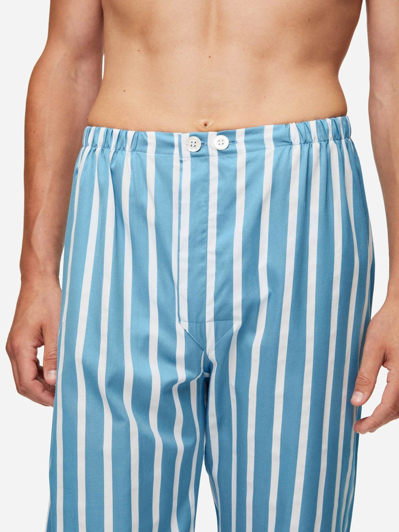 Men's Classic Fit Pyjamas Royal 219 Cotton Blue 7