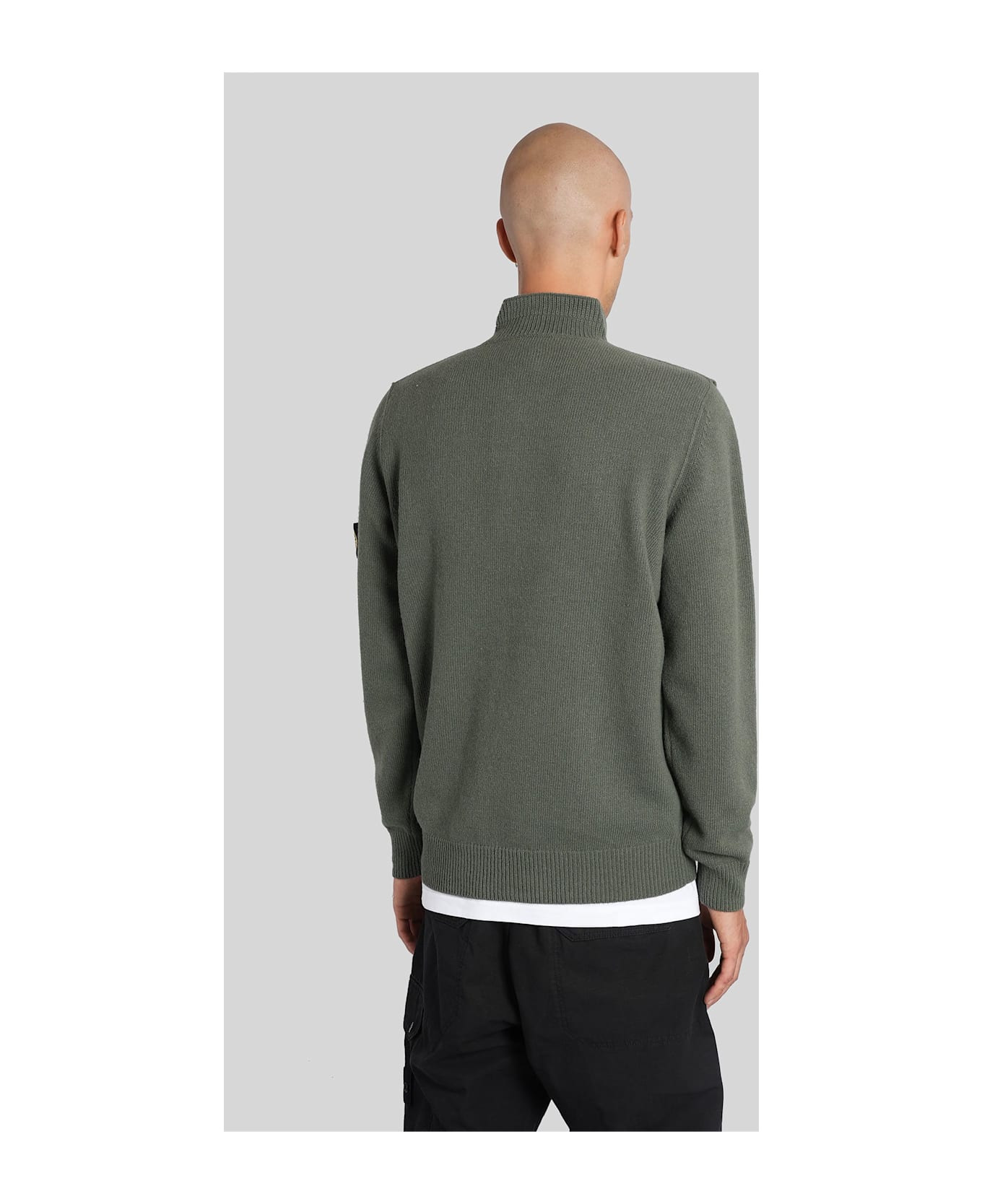 Knitwear In Green Wool - 3