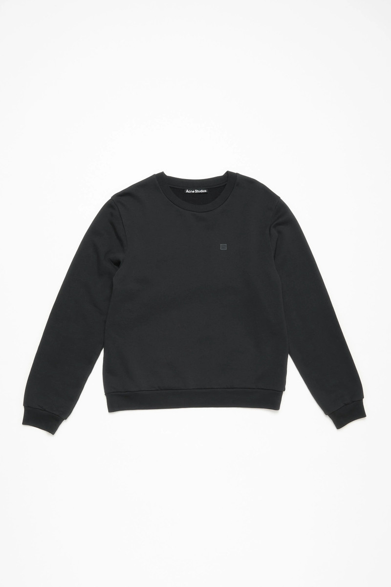 Crew neck fleece sweater - Black 1