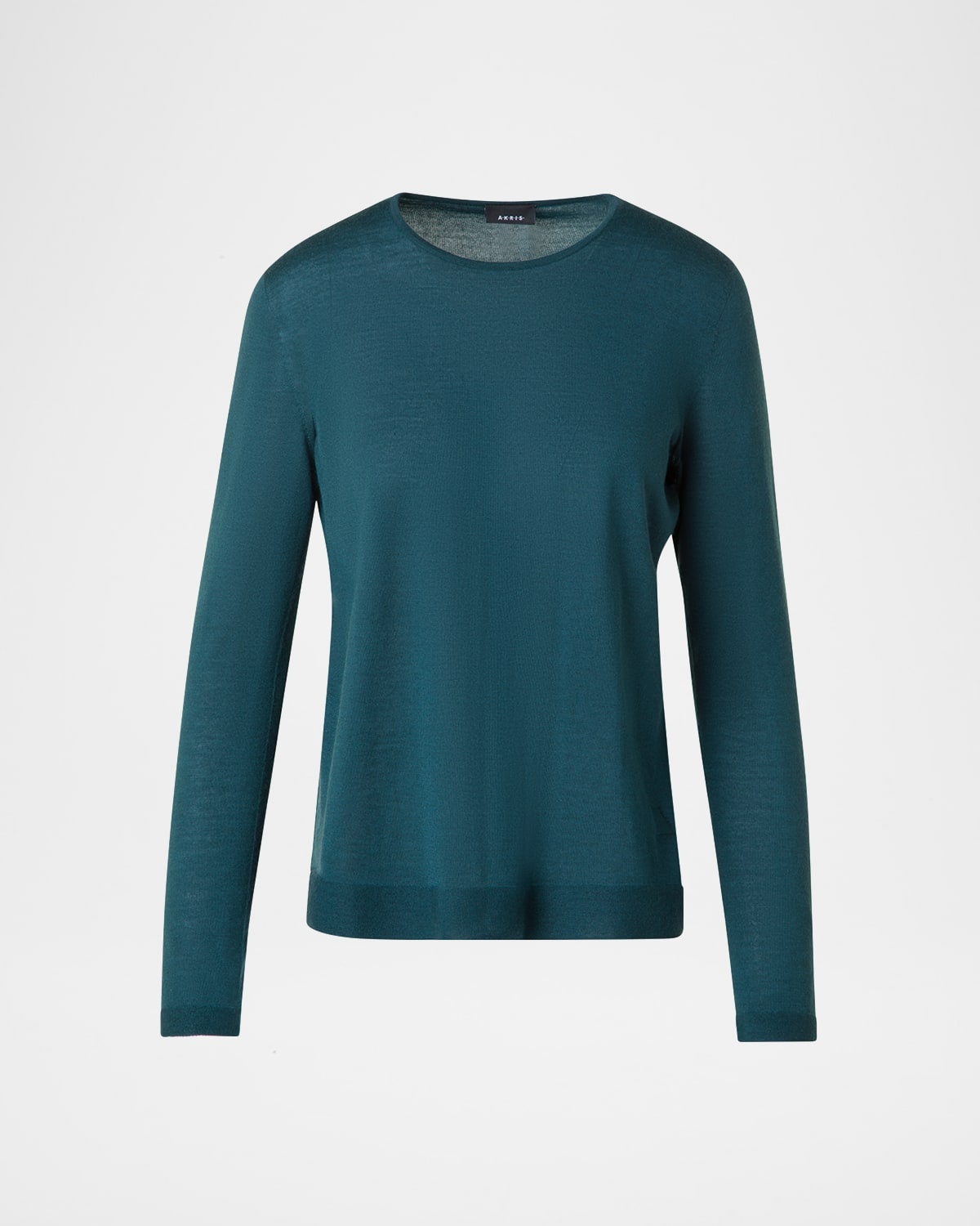 Cashmere-Silk Fine Gauge Seamless Knit Sweater - 1