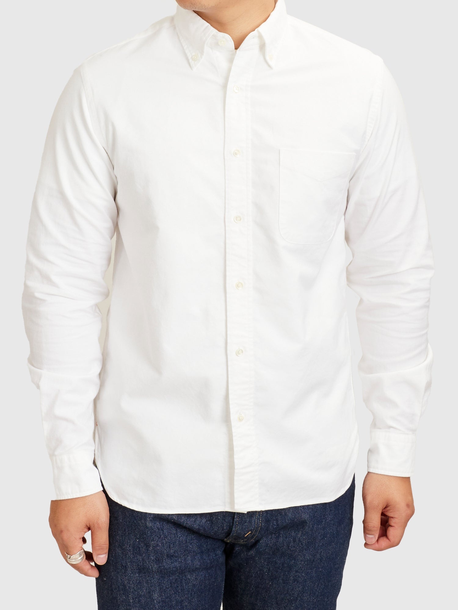 Oxford Button-Down Shirt in White - 2