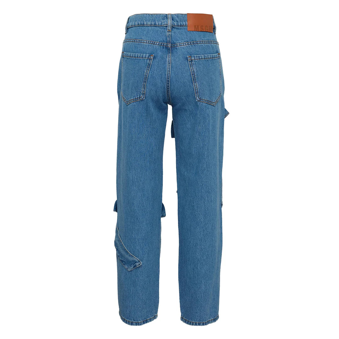 Ribbon Detail Denim Jeans - 2