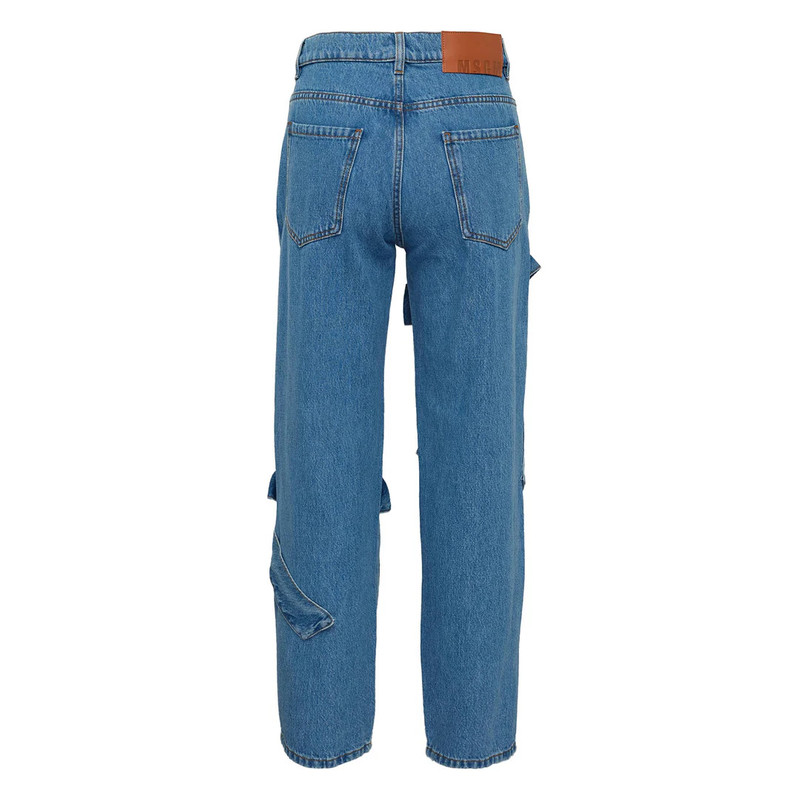 MSGM Ribbon Detail Denim Jeans outlook
