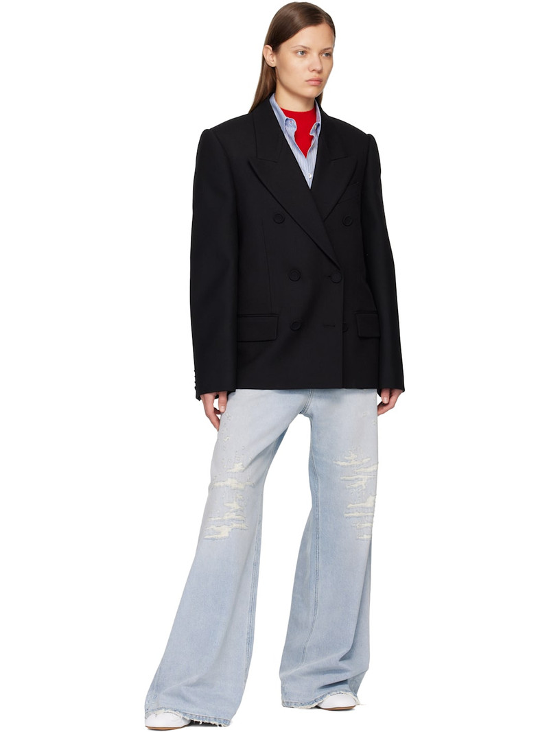 Acne Studios Black Double-Breasted Blazer outlook