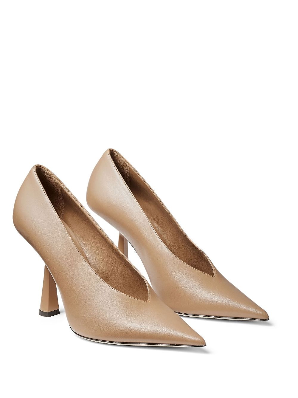 Maryanne 100mm leather pumps - 2