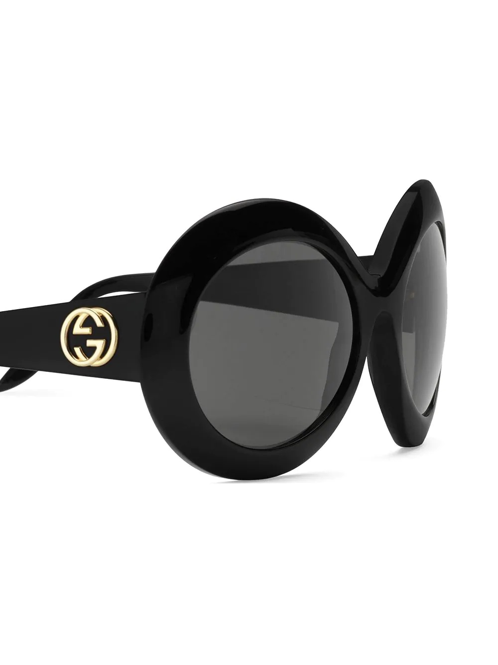 oversized round frame sunglasses - 3