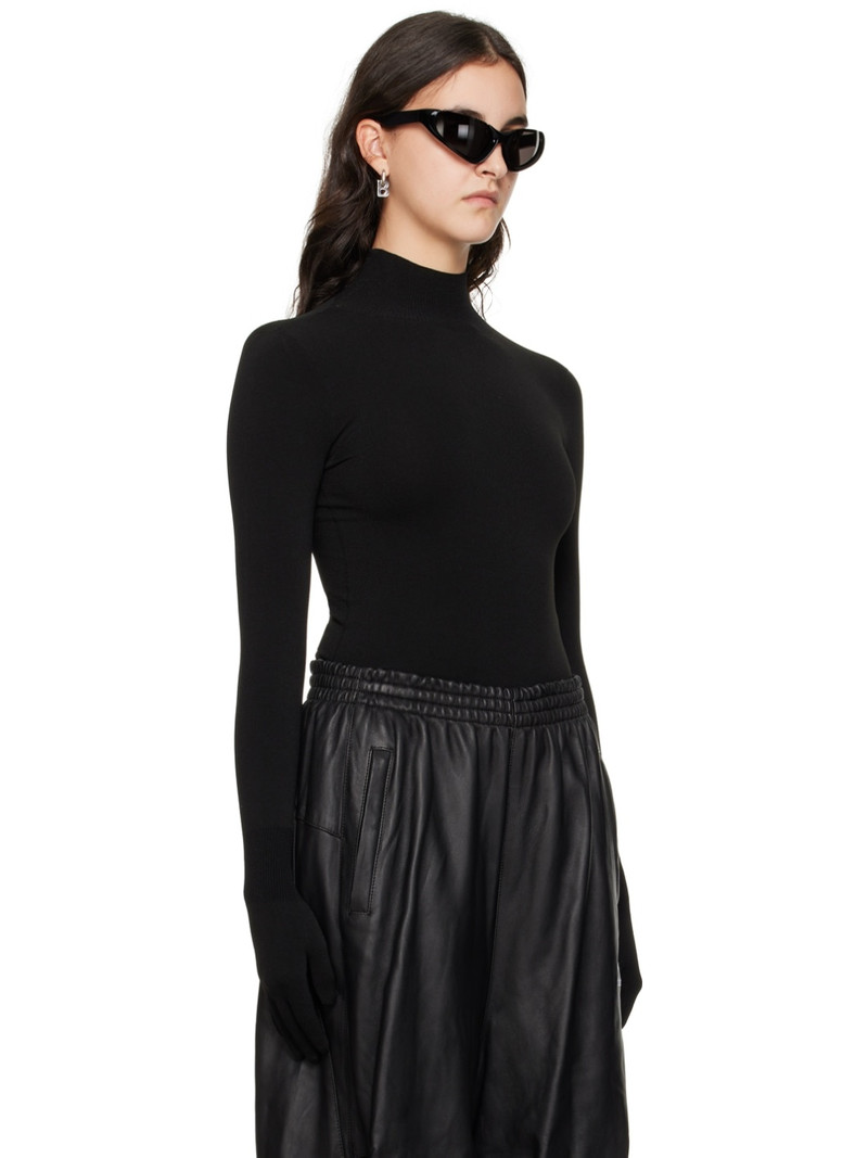 BALENCIAGA Black Gloves Turtleneck outlook
