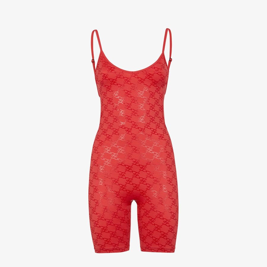 Red Lycra® suit - 1