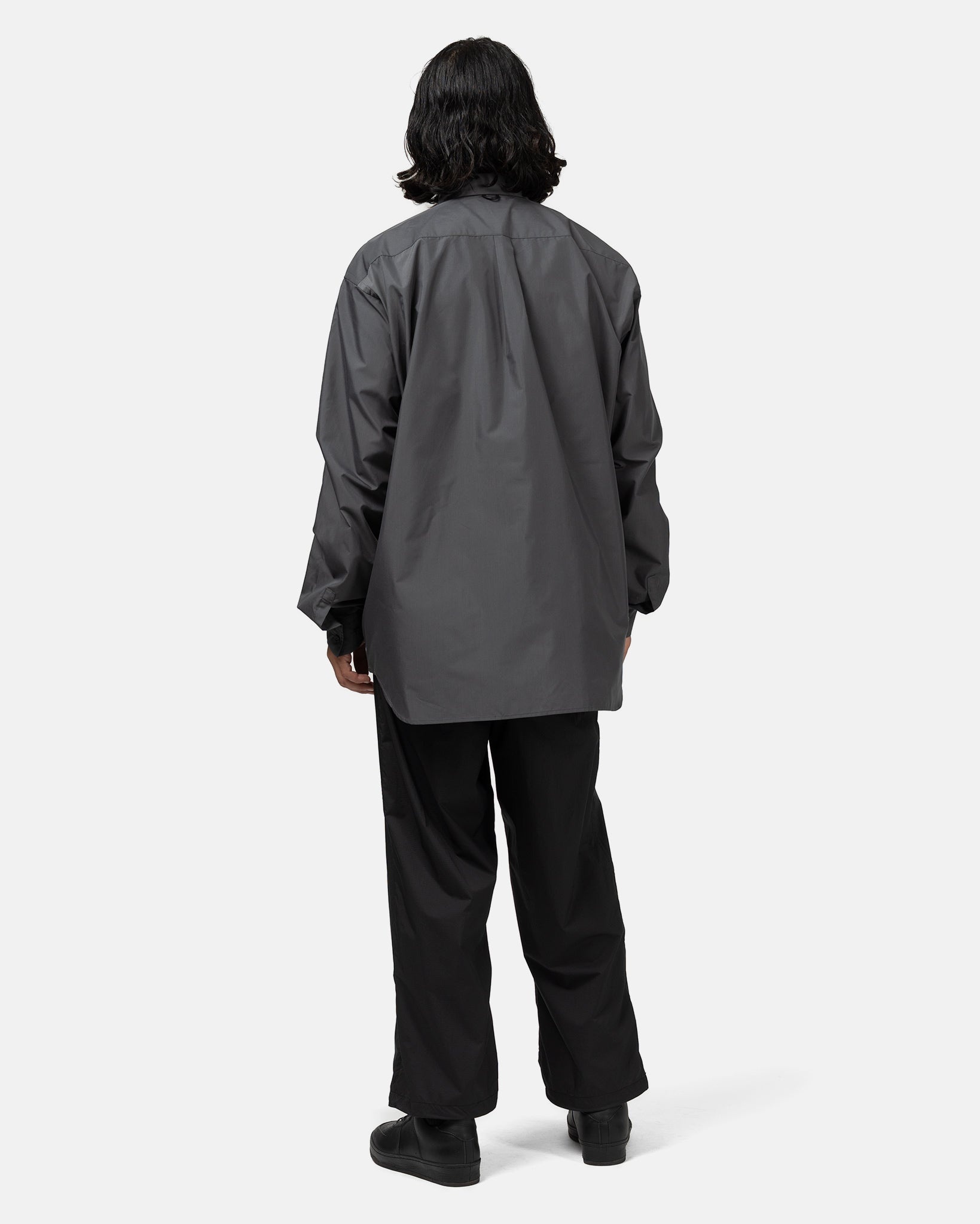 Tech Button Down Shirt L/S Charcoal - 3