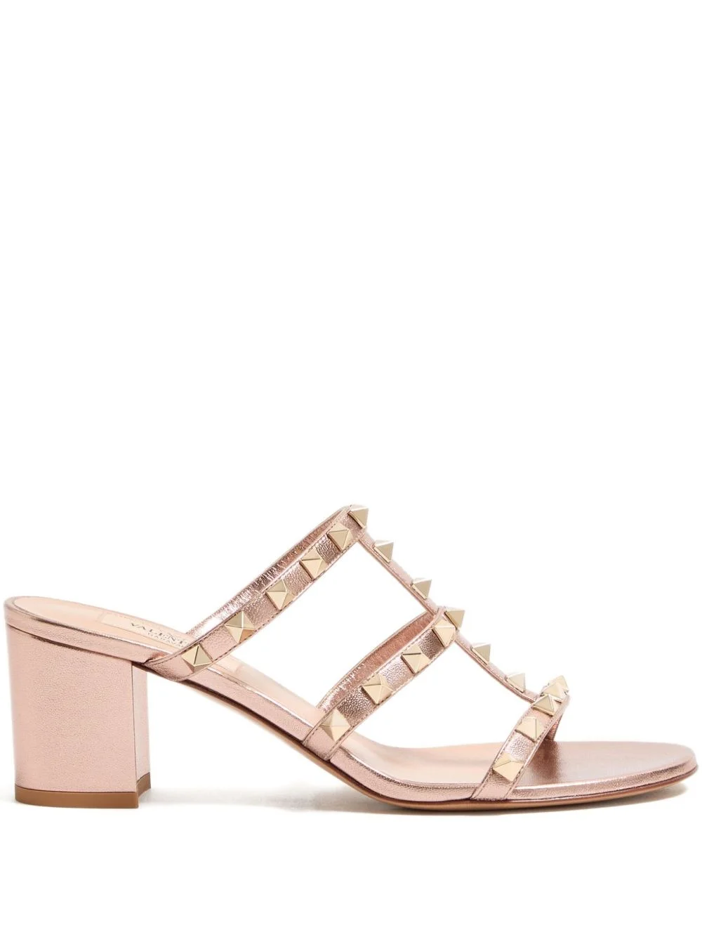 60mm Rockstud laminated sandals - 1