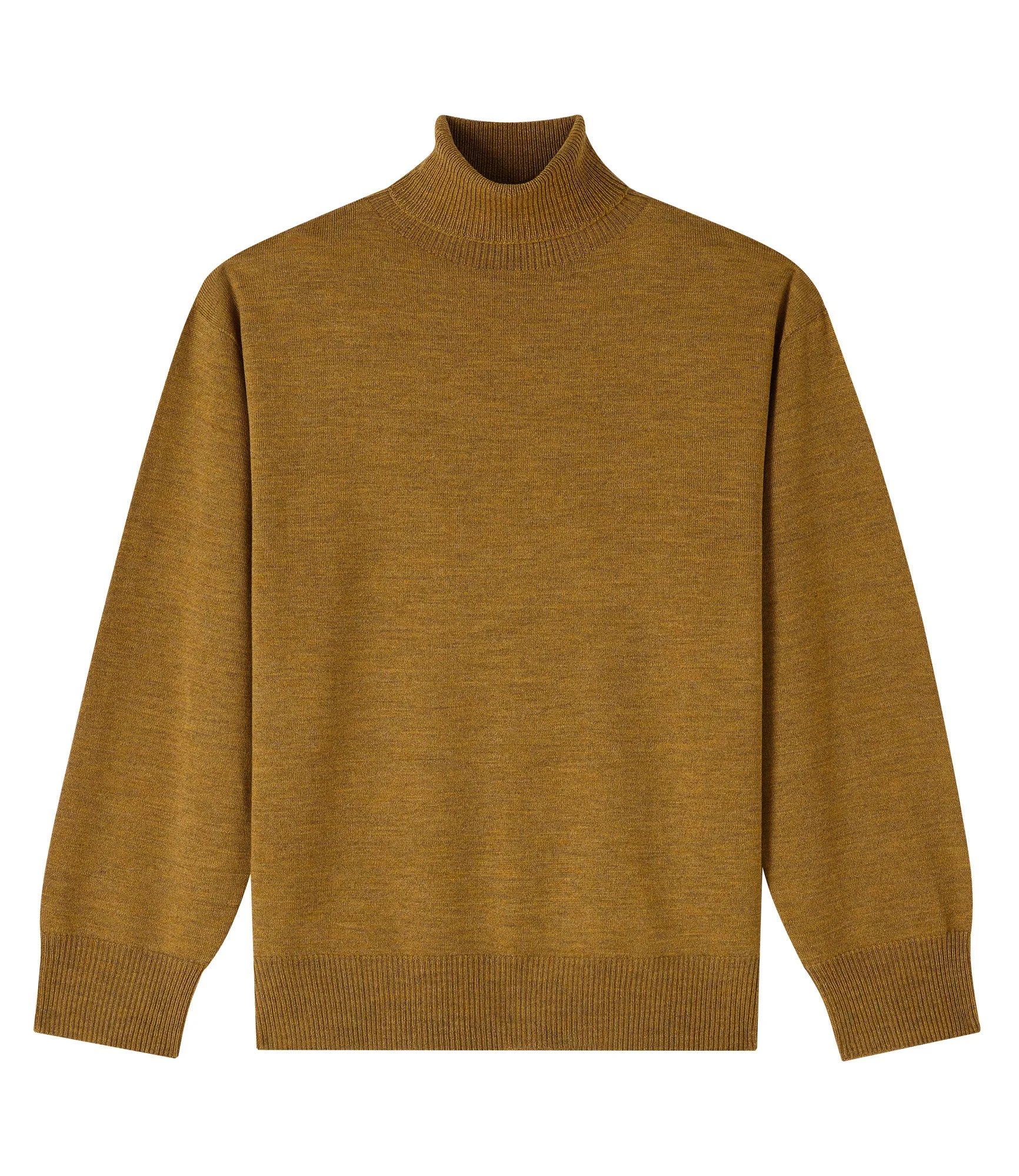 roll-neck virgin wool jumper - 1