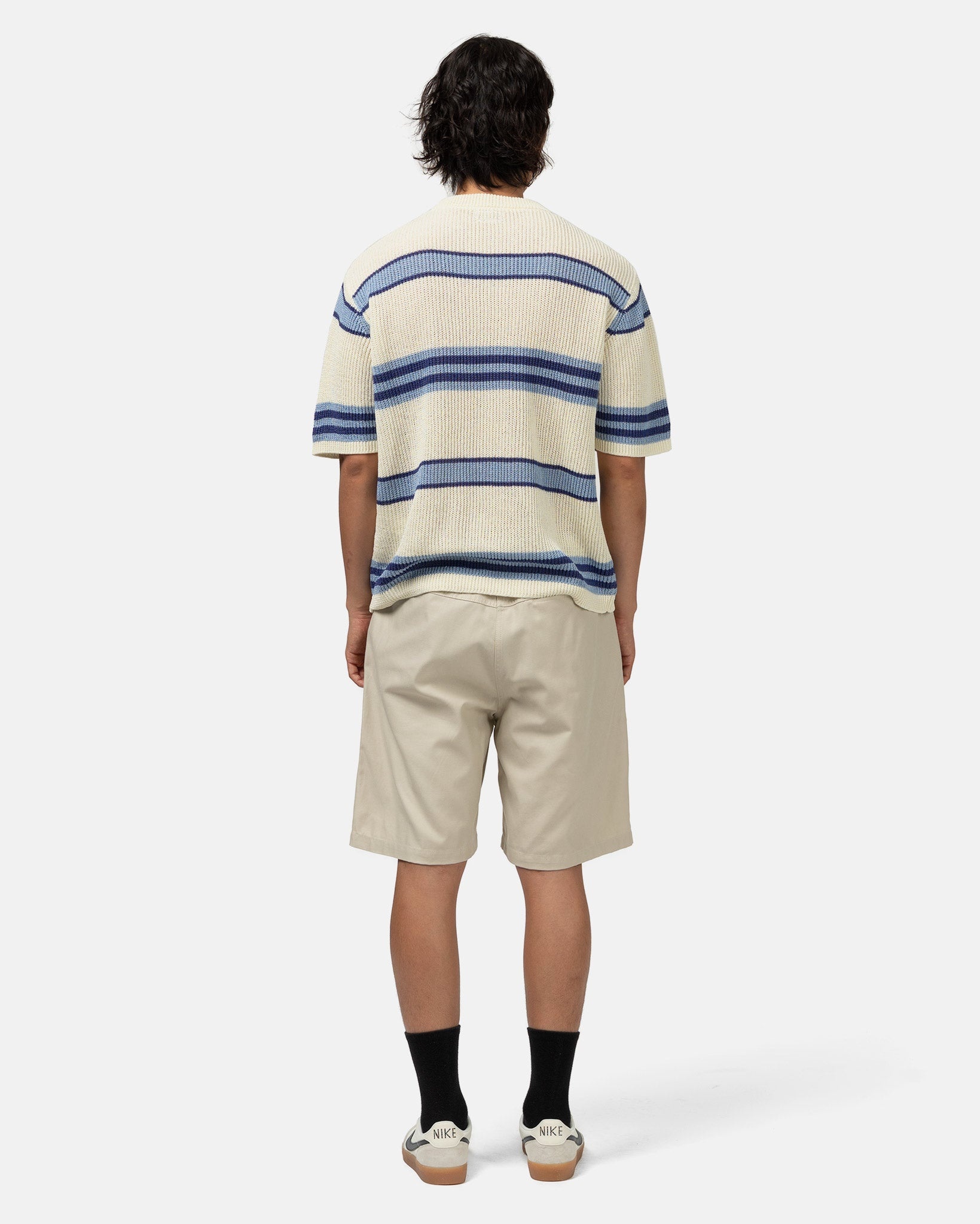 Striped S/S Knit Blue - 3
