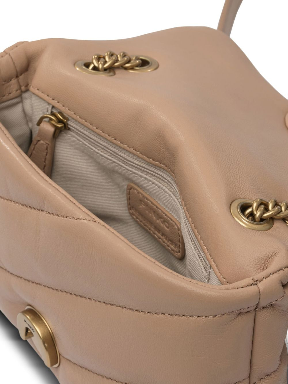 quilted logo-hardware chain mini bag - 5