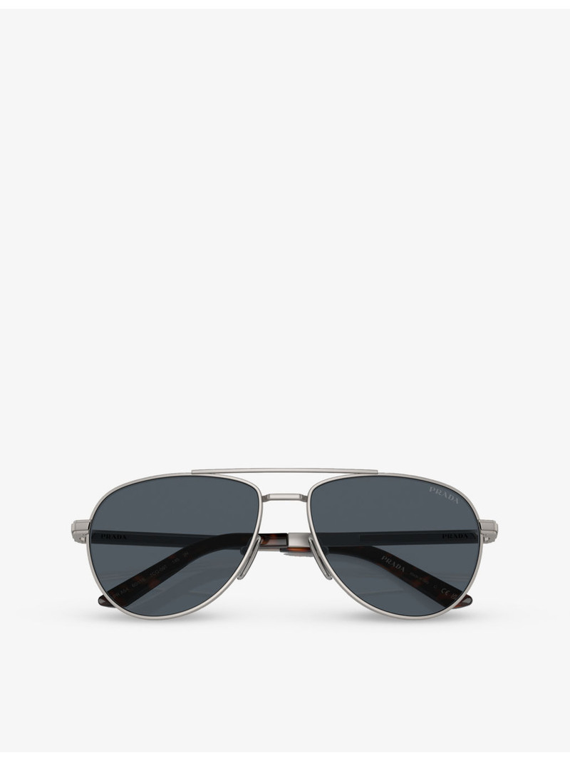 PR A54S pilot-frame metal sunglasses 5