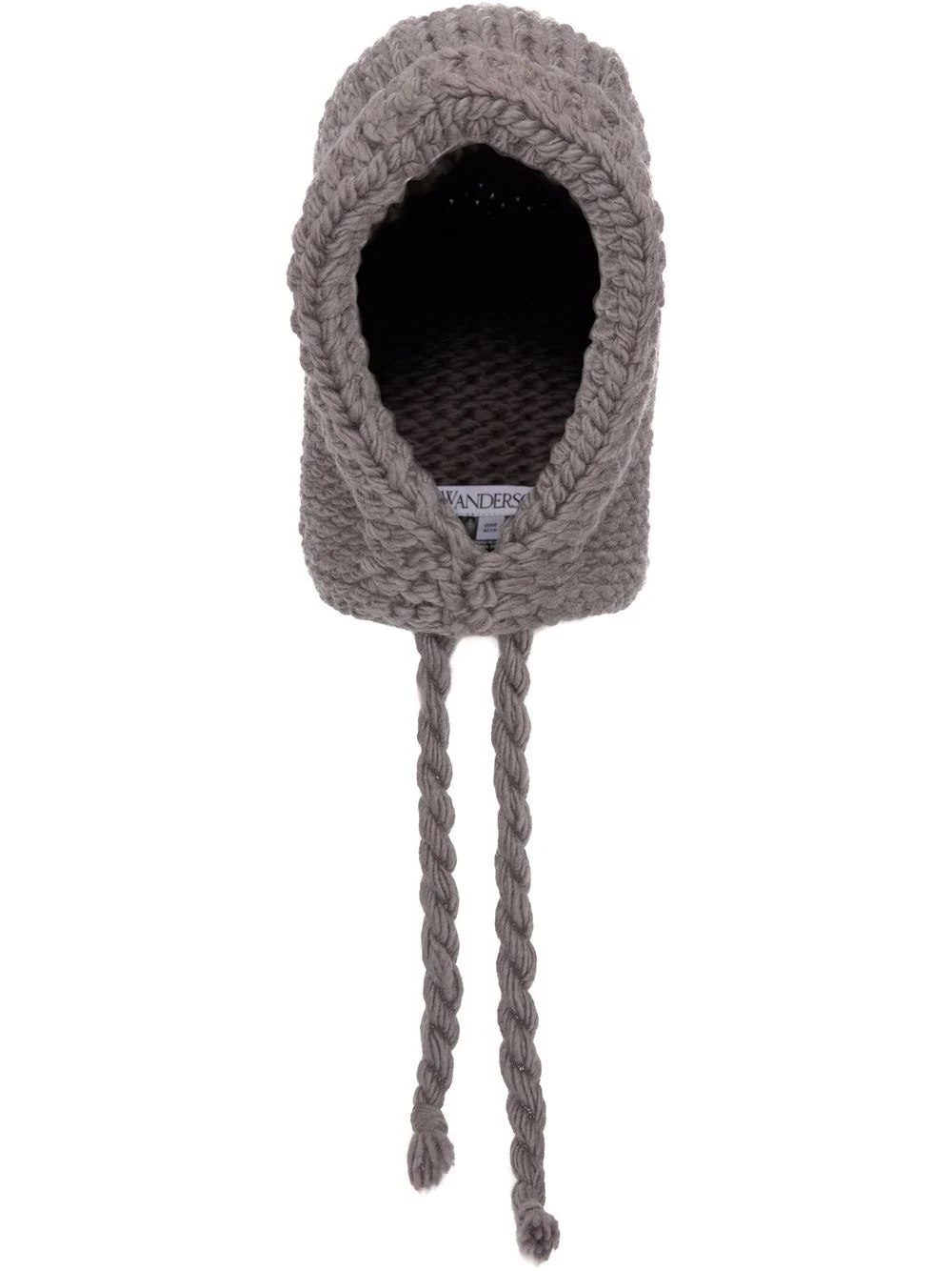 knitted wool hood - 1