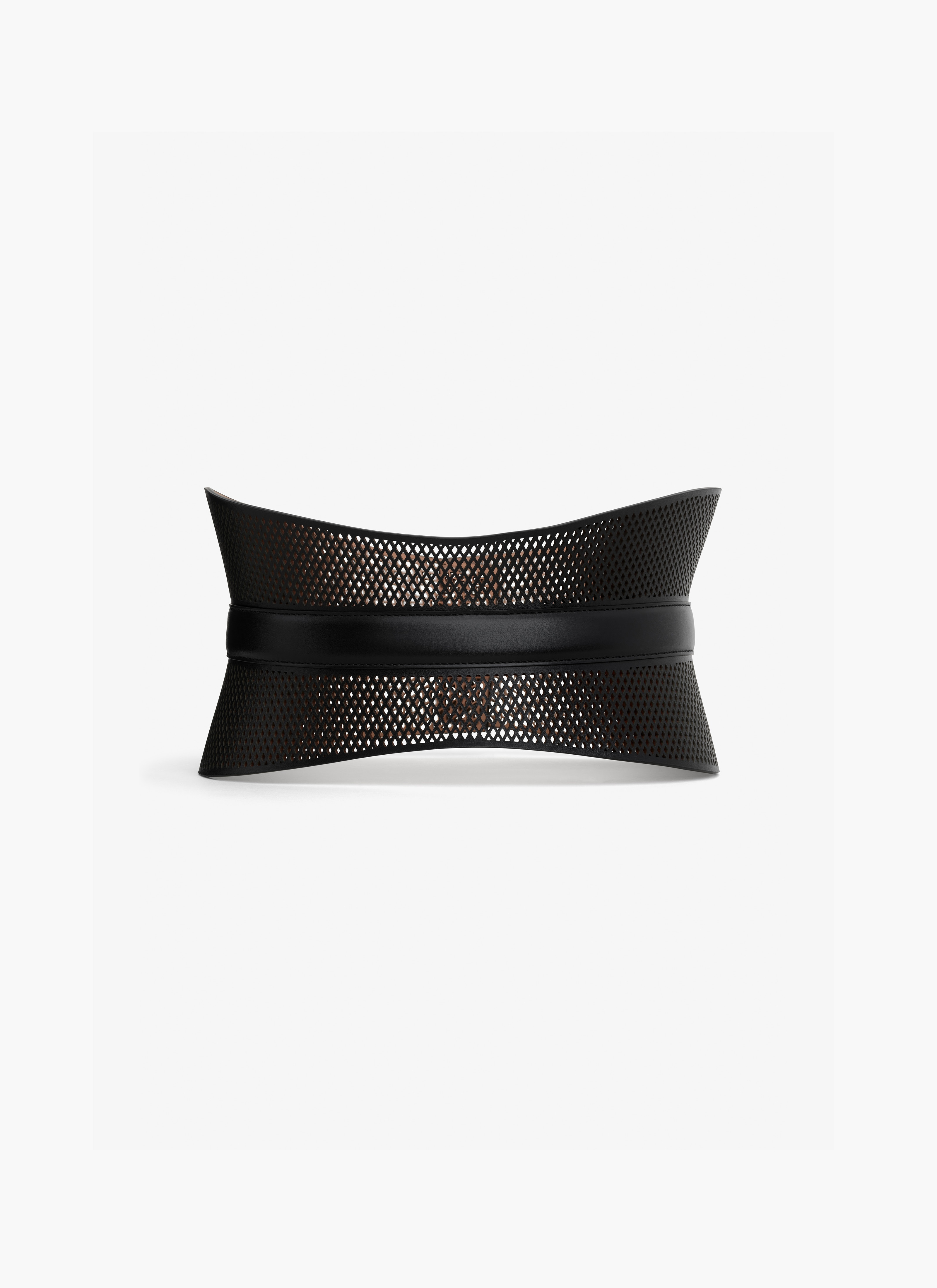 NEO BUSTIER BELT IN LEATHER - 3