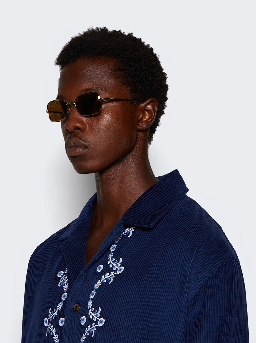 Anagram Sunglasses Gold And Brown Mirror - 3