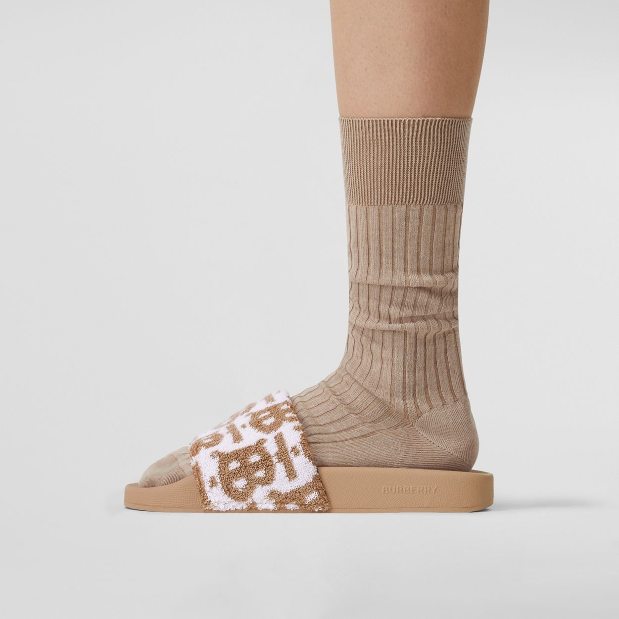 Monogram Cotton Jacquard Slides - 3