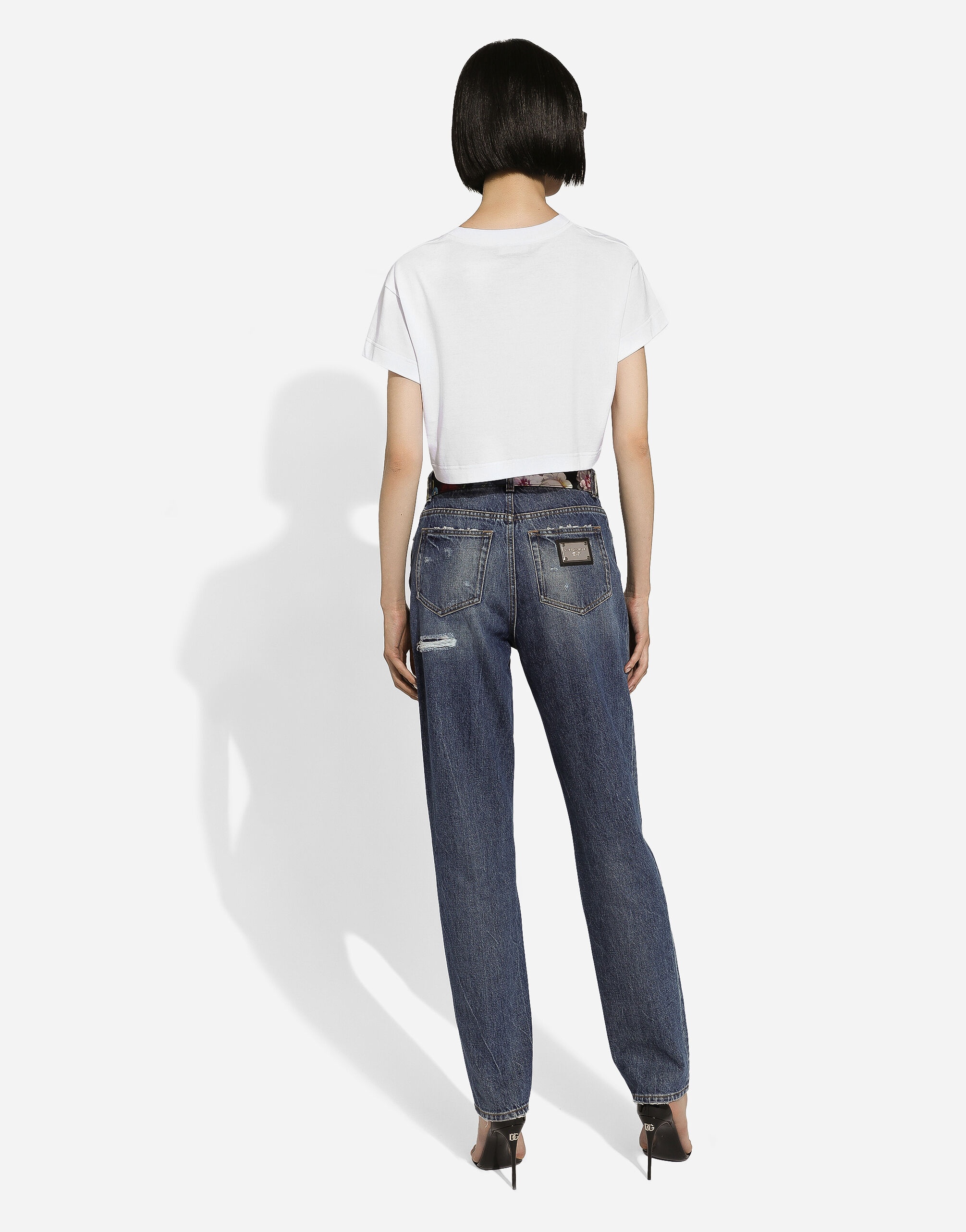Denim jeans with rips - 3