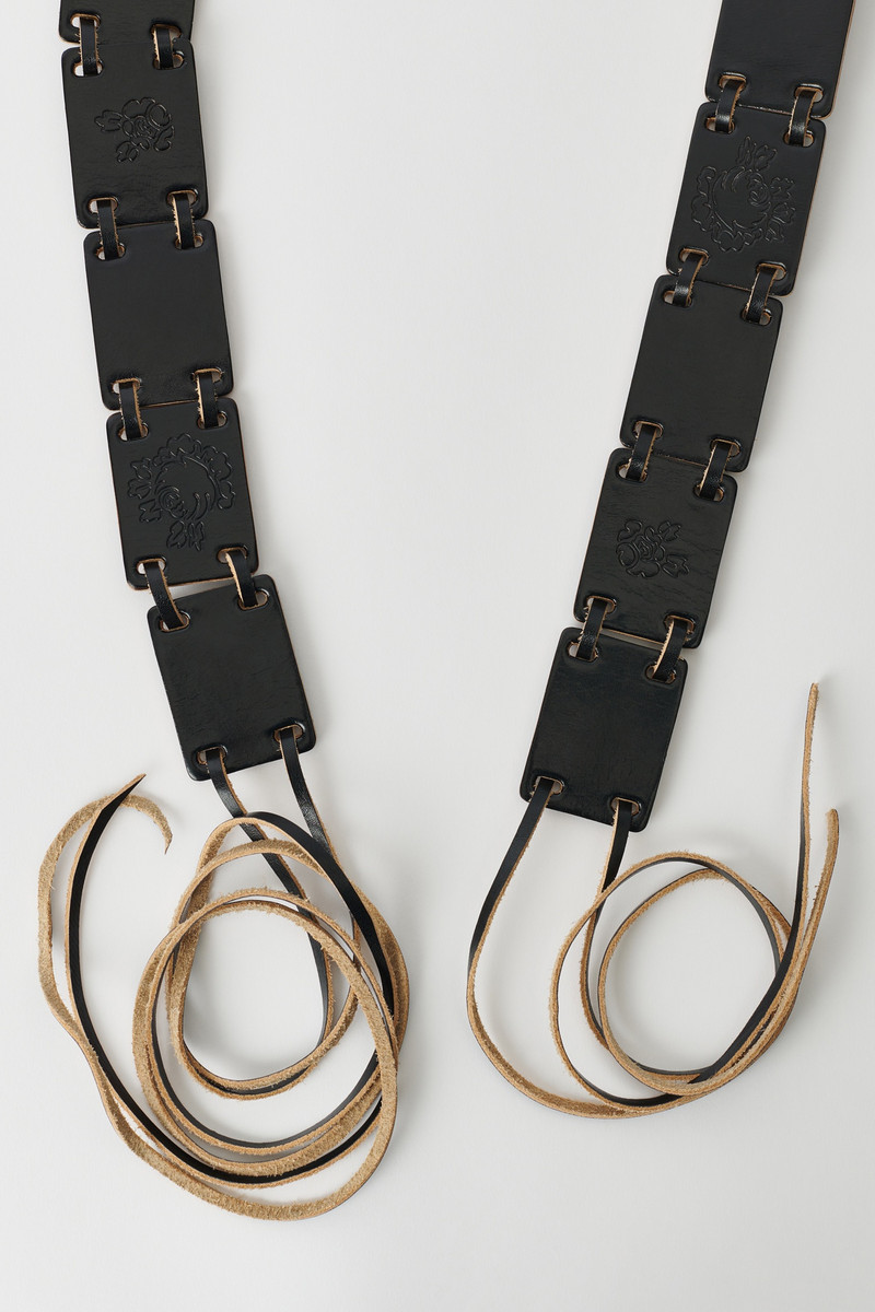 Our Legacy Block Belt Black Bridle Leather outlook