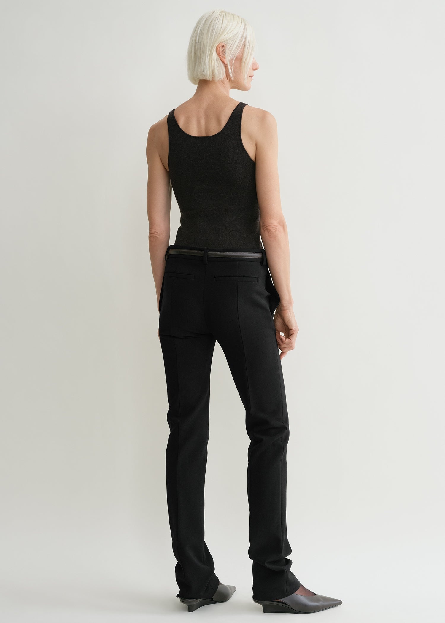 Compact knit tank bark melange - 4