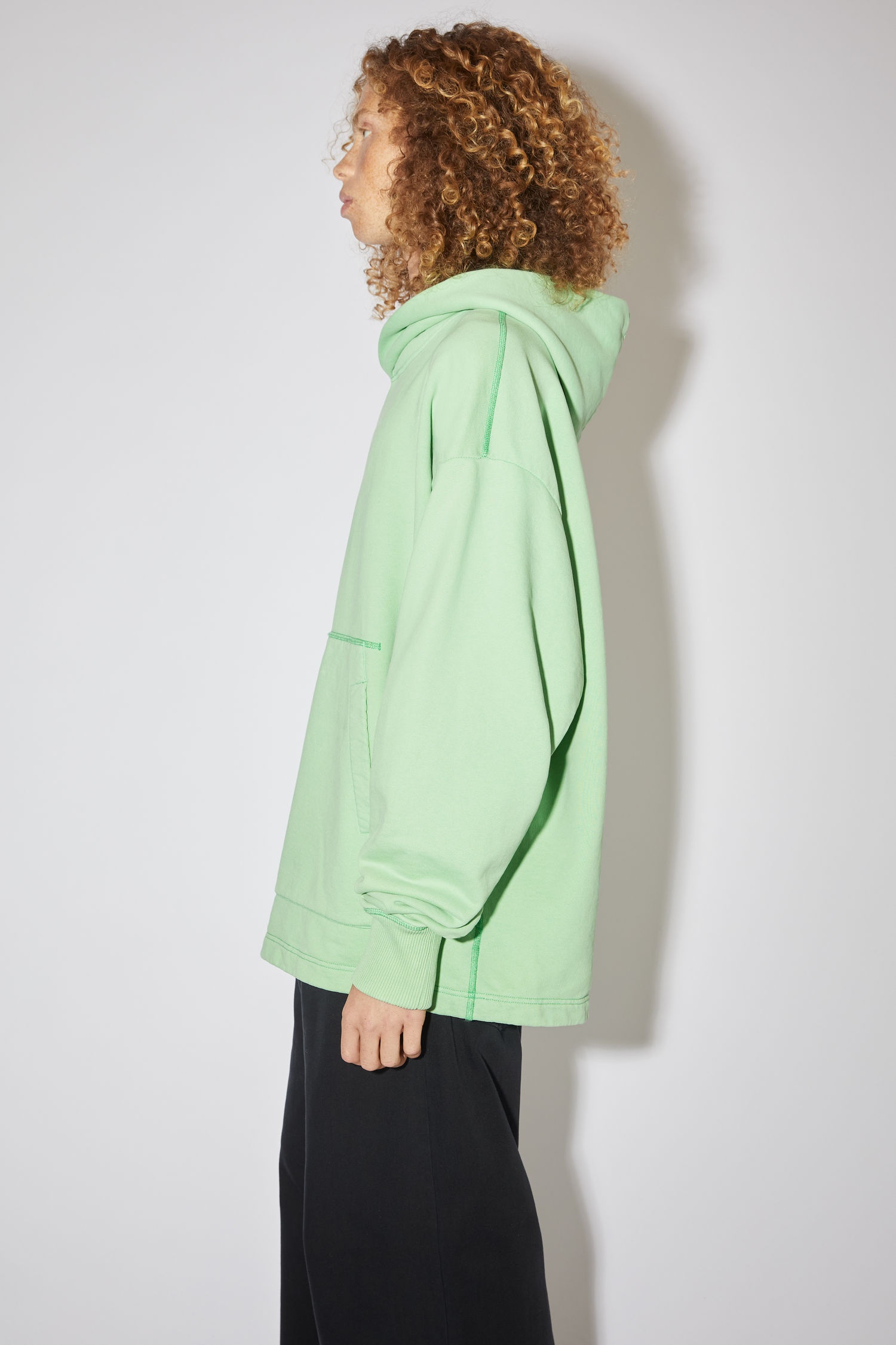 Hooded sweatshirt - Mint green - 4