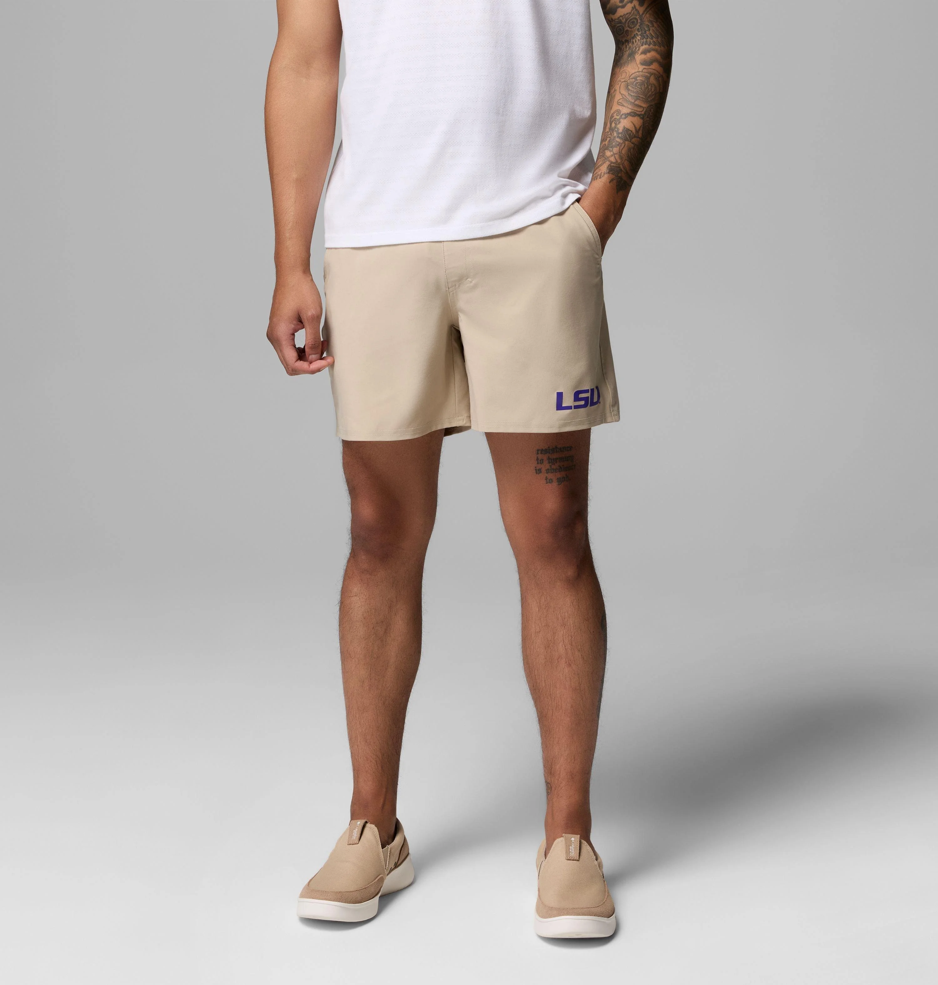 Men's Collegiate PFG Terminal Roamer Stretch Shorts - LSU - 1