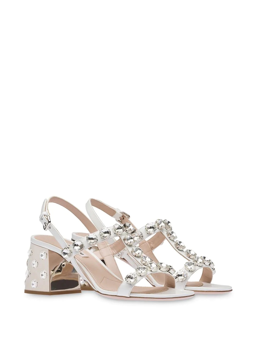 crystal-embellished sandals - 2