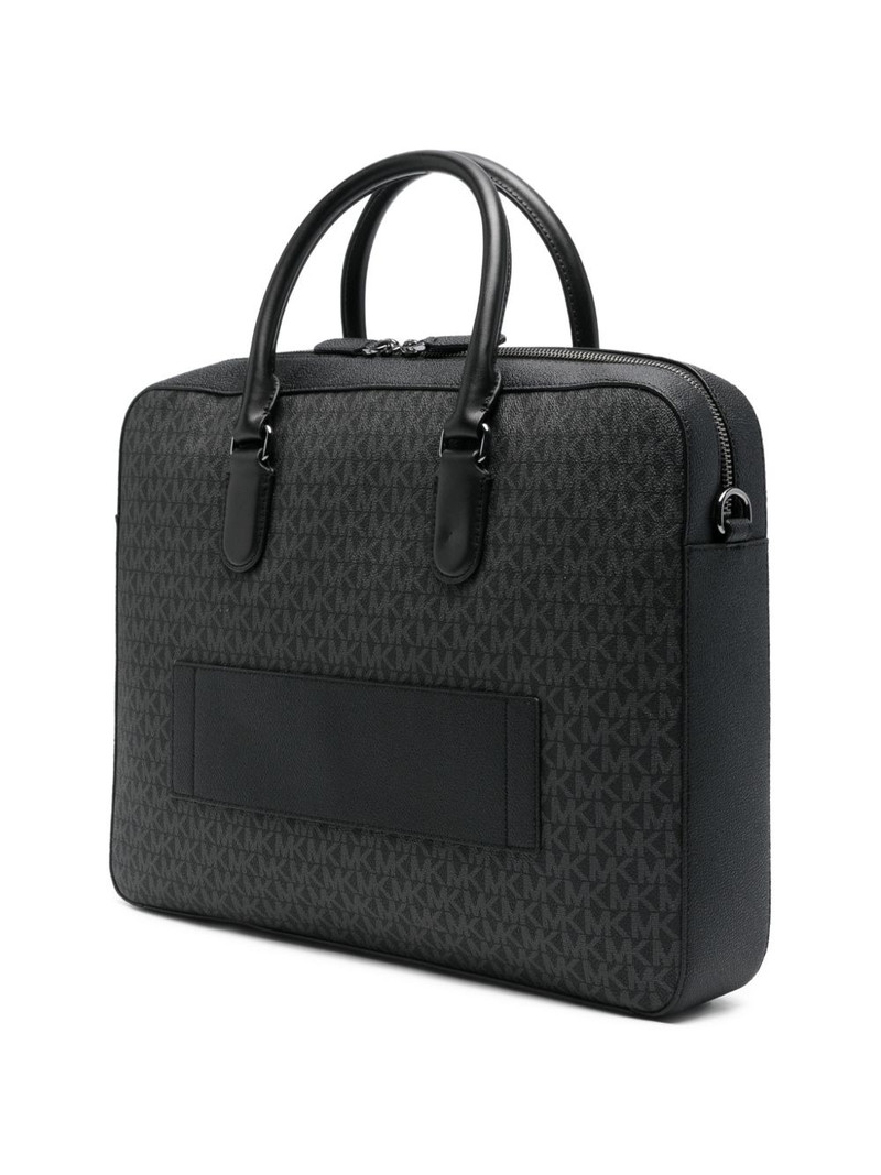 MICHAEL KORS logo-print zip briefcase outlook