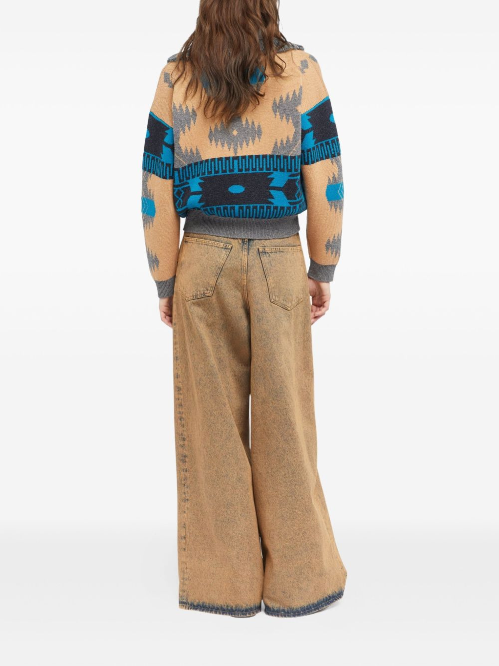 Icon jacquard fringe bomber jacket - 4