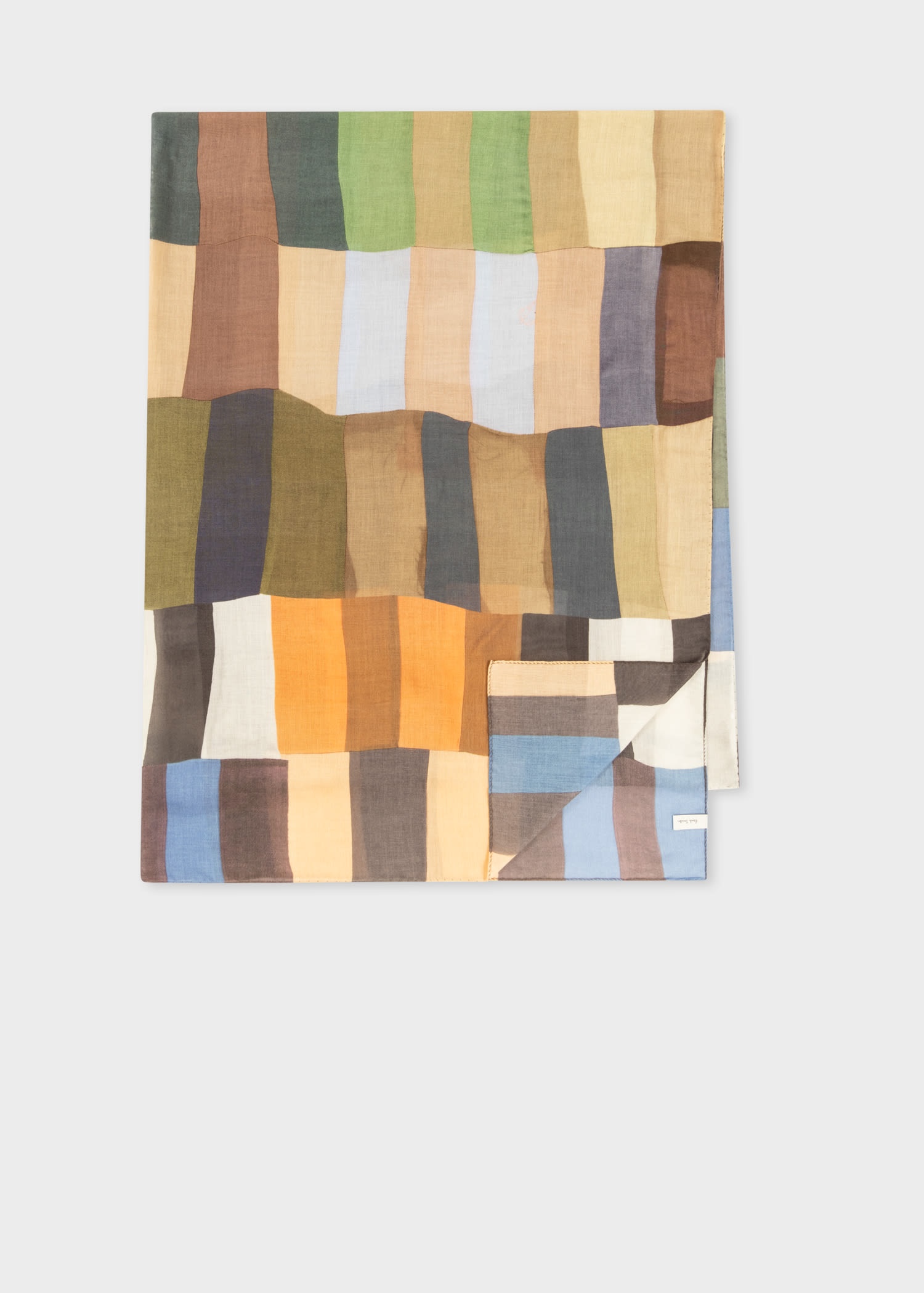 'Overlapping Check' Scarf - 1