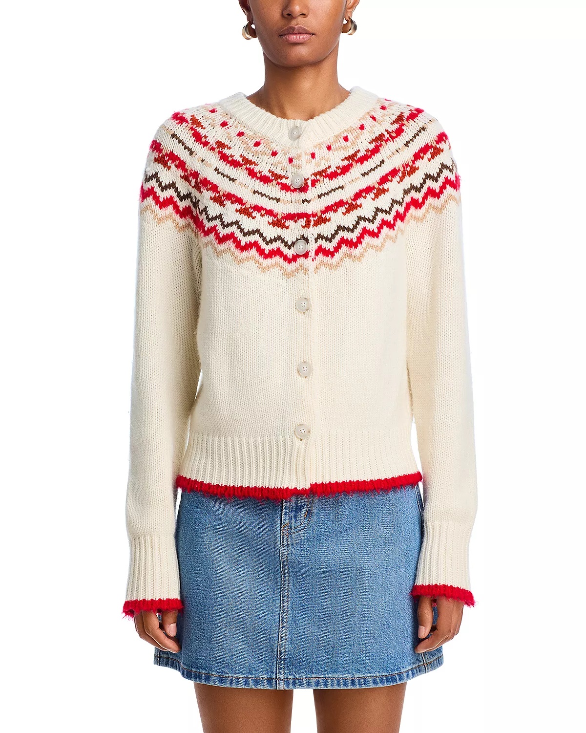 Chalet Frayed Edge Cardigan - 6