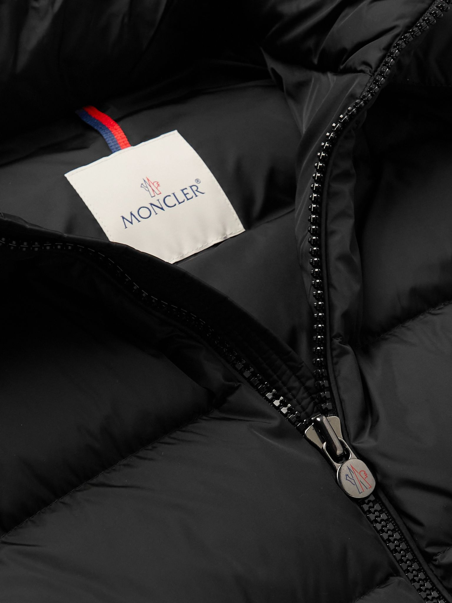 Moncler Mayaf Faux Fur-Trimmed Quilted Shell Down Jacket Black - 4