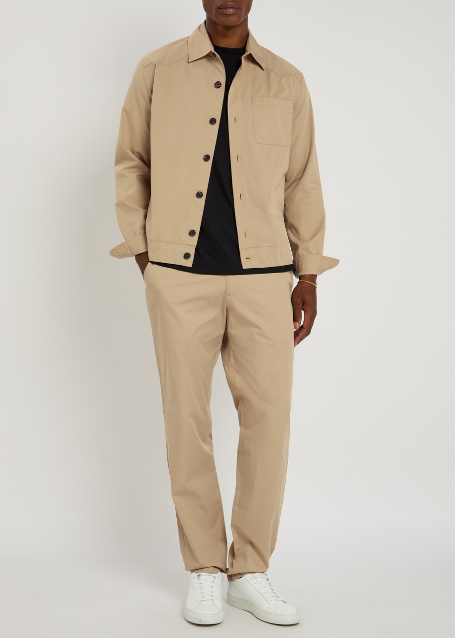 Oliver Spencer Fishtail Cotton Tapered-leg Trousers - 4