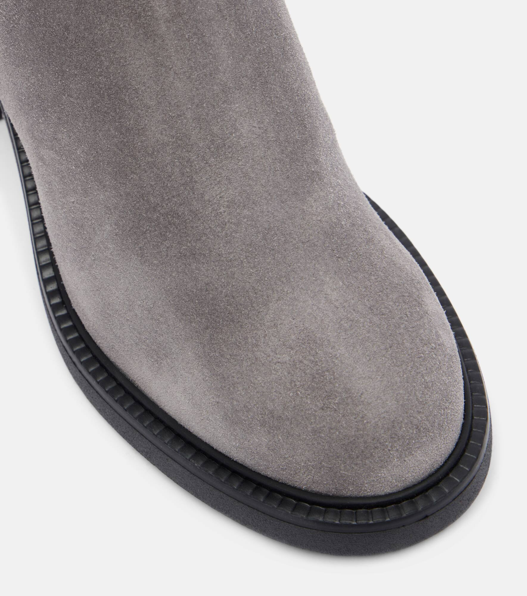 60 shearling-trimmed suede ankle boots - 5