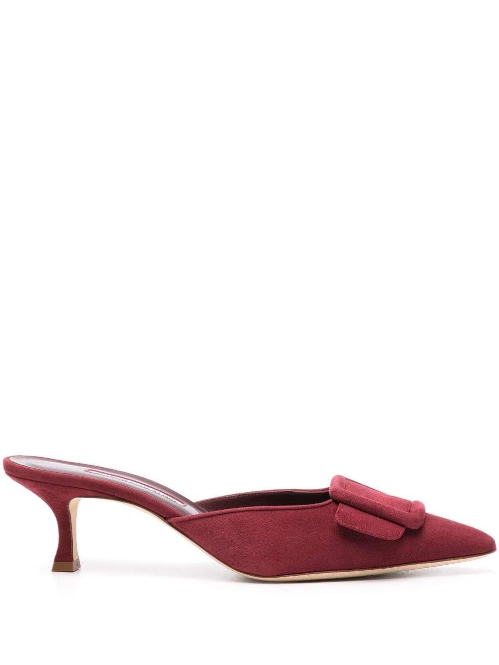 Maysale 50mm suede mules - 1