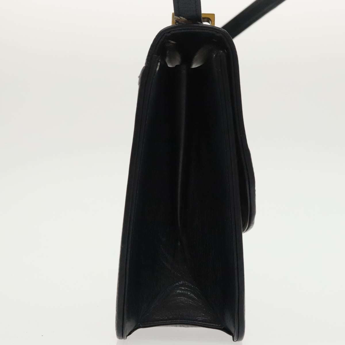 CELINE C Sulky Shoulder Bag Canvas Navy Gold - 5