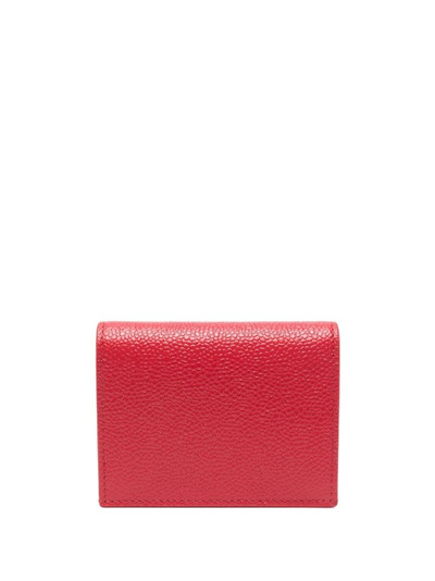 Thom Browne Anchor-embroidered leather cardholder outlook