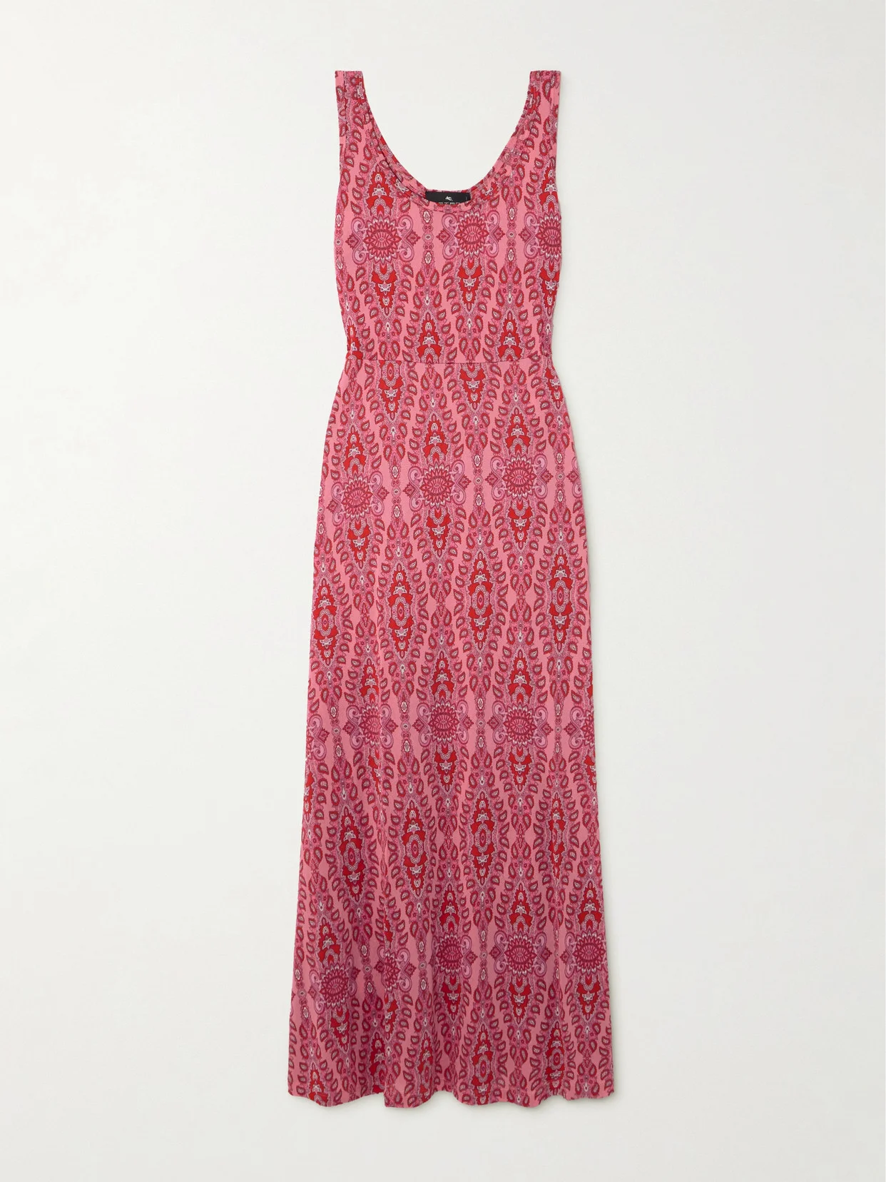 Printed Knitted Maxi Dress - 1