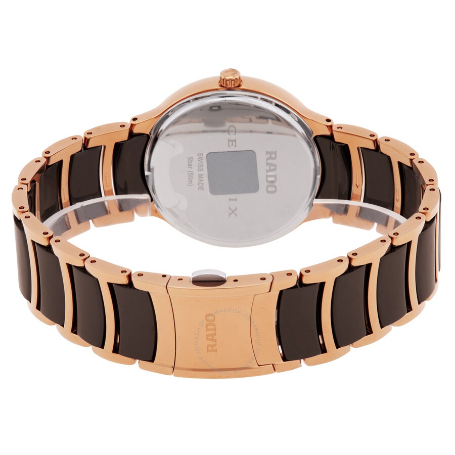 Rado - Rado Centrix Quartz Diamond Brown Dial Ladies Watch R30038712 - 3