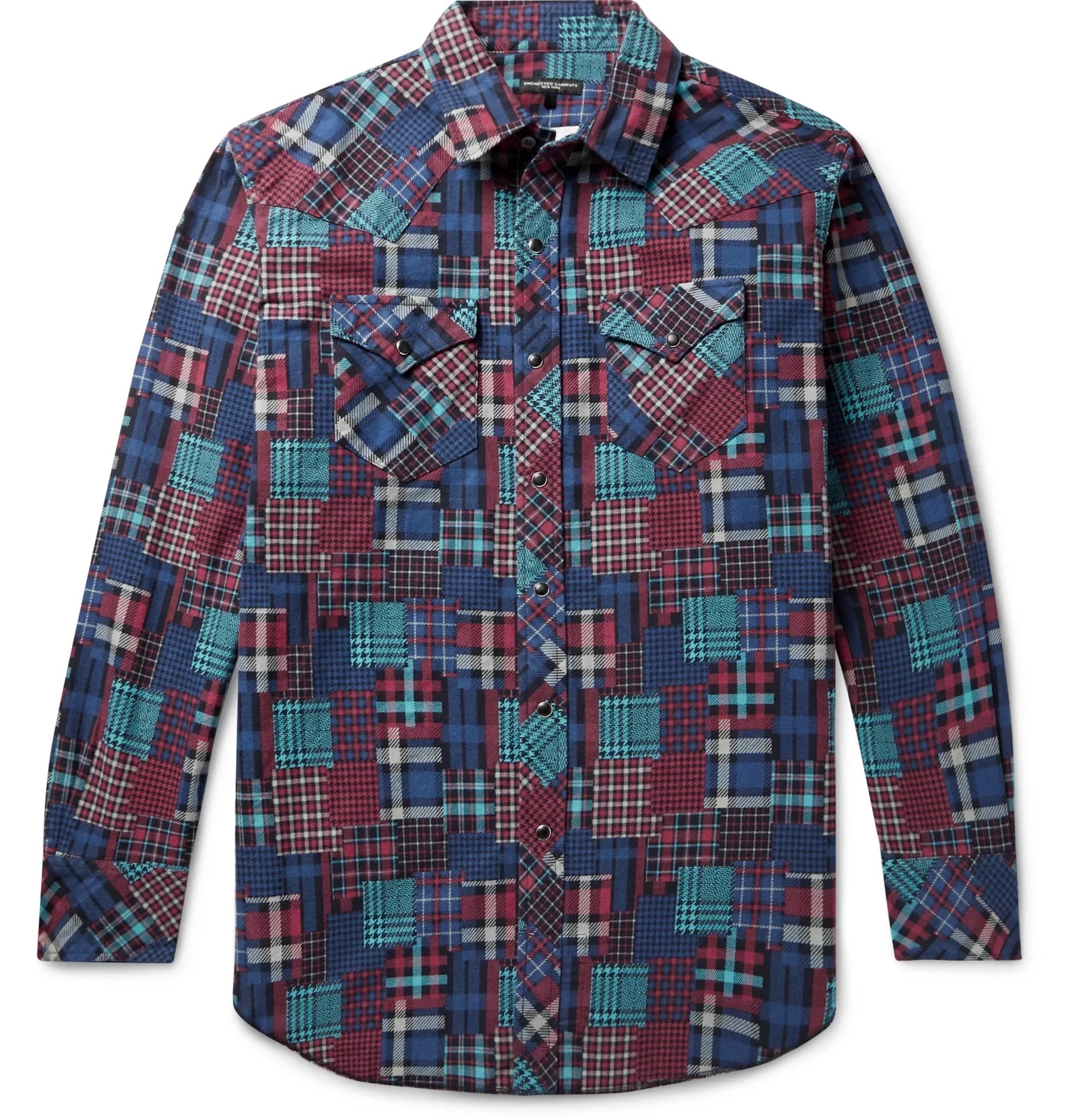 Printed Cotton-Flannel Western Shirt - 1