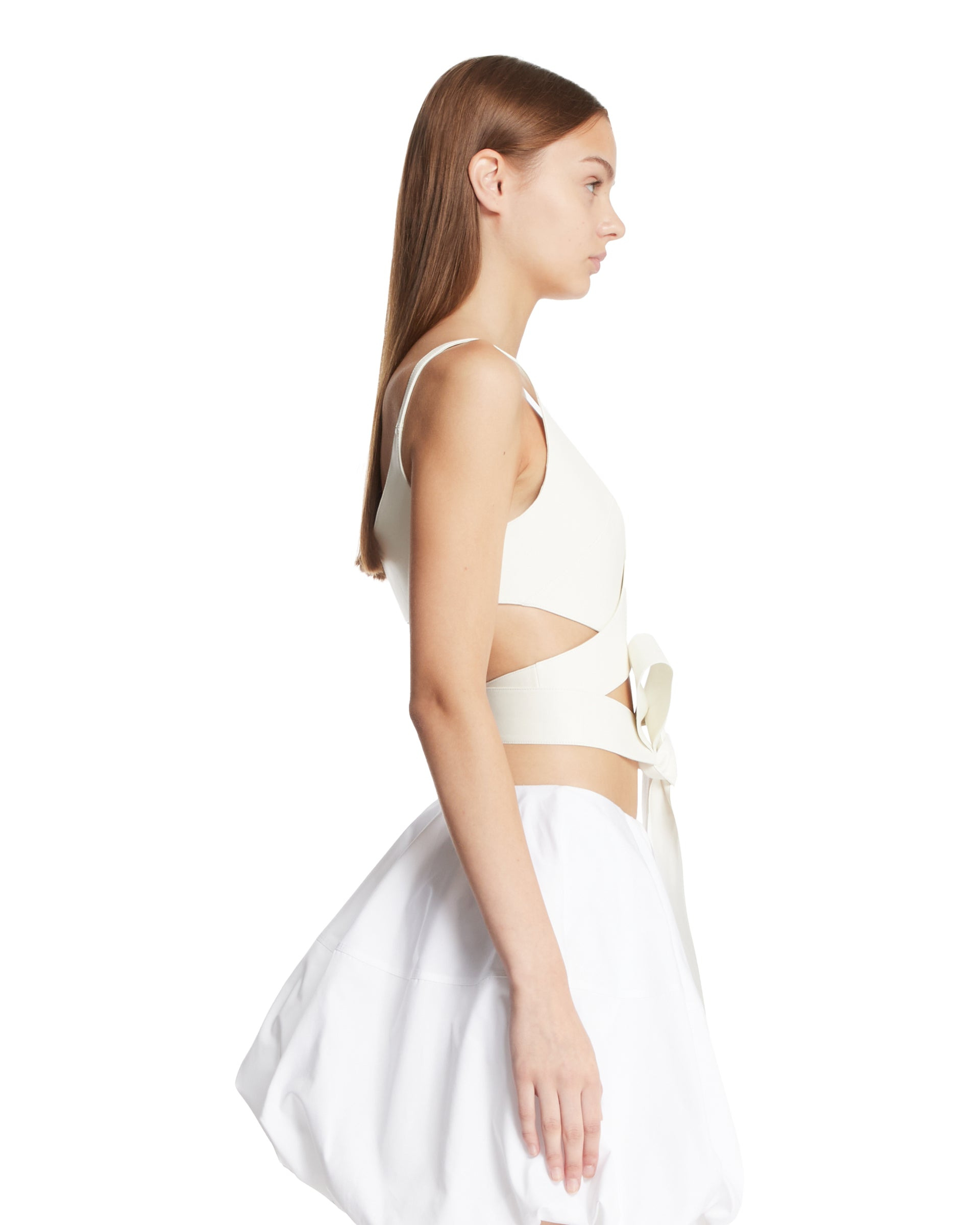 White Crossed Top - 5
