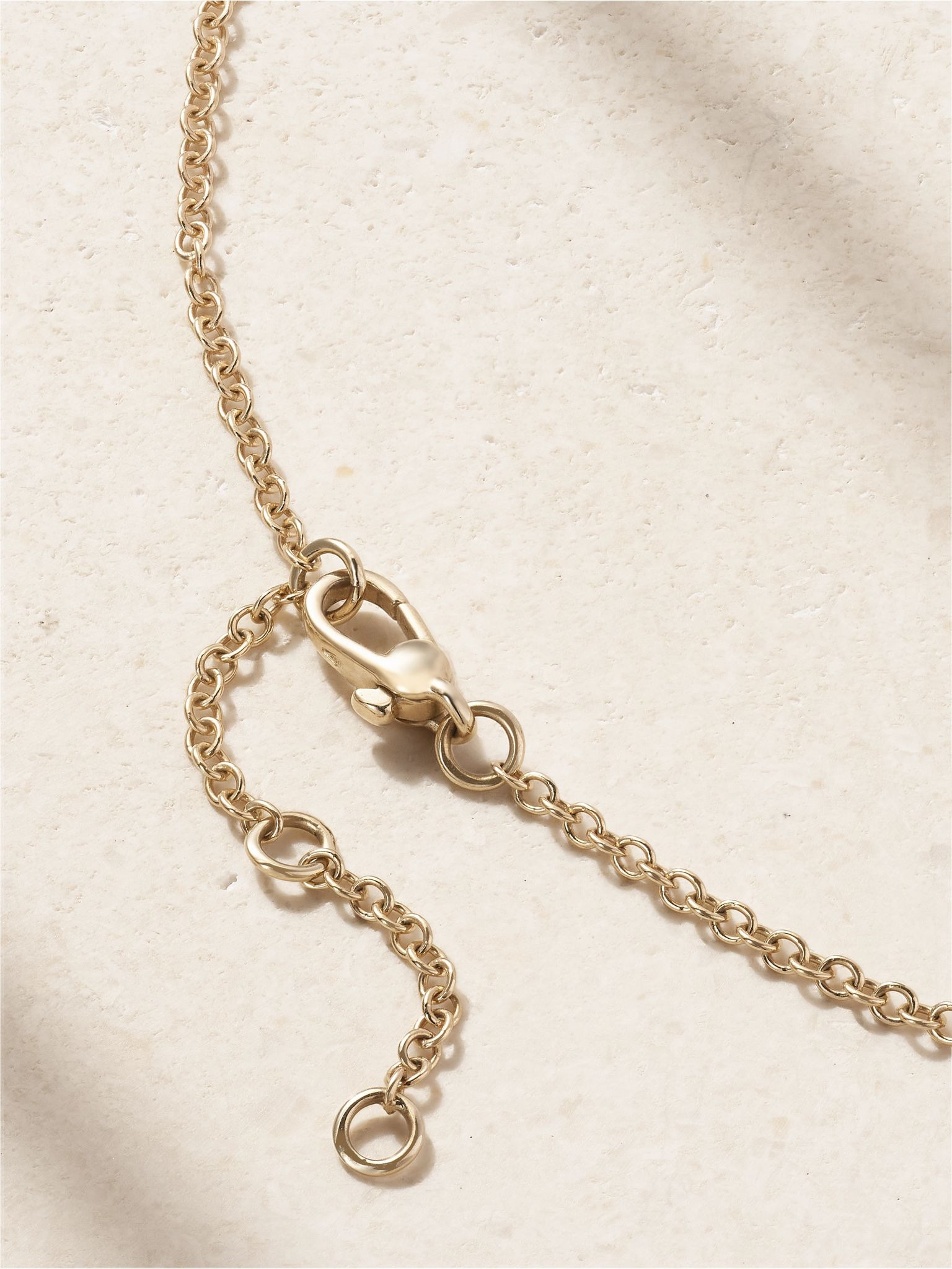 Nudo 18-karat gold and white gold diamond necklace Gold - 3